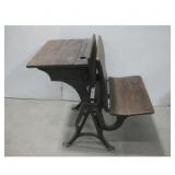 Antique Eclipse School Desk 24' x 36' x 32'