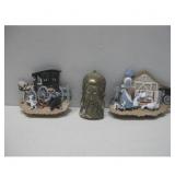 Amish Style 3D Wall Art, Brass Oriental Style Wall