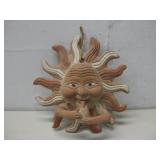 Vtg 1990 Celestial Sun Face 9' x 9'