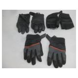 Three Pairs Of Motorcycle Riding Gloves HD SZ L/XL