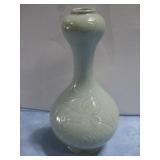 Celadon Green Ceramic Gourd Vase 11'