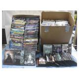 Two Boxes Of Assorted Movie DVDs