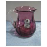 Pilgrim Cranberry Glass Pitcher