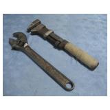 Vtg Billings Pipe Wrench W/Vtg J.H. Williams See