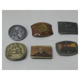 Six Fashion Belt Buckles