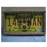 New Mexico License Plate Frame with Dog Design
