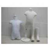 Kids Mannequin Torso with Legs and Boots Set