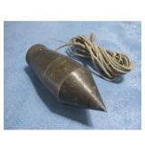 Vtg Plumb Bob Tool W/Rope