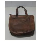 Wild West Brand Leather Cognac Tote Bag