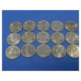 Fifteen Assorted $1.00 Coins Sacagawea & More See