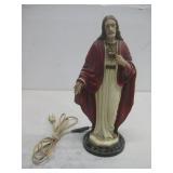 Vtg Jesus Lamp 12' See Info