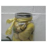 Lemon Zest & Tyme Mason Jar Decor 14' See Info