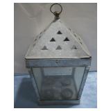 Metal Tea Light Lantern 15.5' Tall