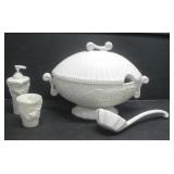 Roscher & Co. Soup Tureen,Porcelain Soap Dispenser