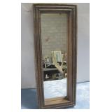 Vtg Wood Framed Wall Mirror 13' x 5.5' x 1.5'