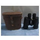 Vtg Elite M.I.I. Binoculars W/Leather Case