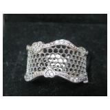 Pandora Sterling Silver Cz Ring Hallmarked