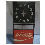 Vtg Plastic Coca-Cola Electric Clock Works