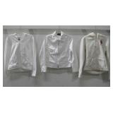 White USPA Jacket Sz S, Champion Hoodie Sz S & See