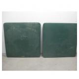 Two Vtg Card Tables 34' x 34'