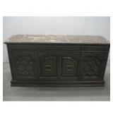 Vtg MCM Stereo Console 57' x 27' x 17' See