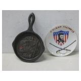 Mini Cast Iron Skillet & Callena Illinois Tray See