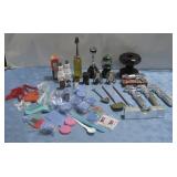Box of tool related Avon bottles & misc.See Info