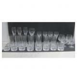 Crystal Cut Glassware Set