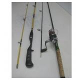 Fishing Pole W/Reel & Fishing Pole W/O Reel