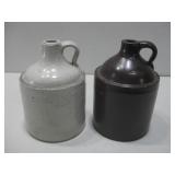 Two Vtg  Stoneware Crocks/Jugs One Red Wing 9'