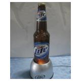 Miller Lite Beer Bottle Lamp 20.5' Powers On