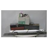 Assorted Hardware & Electrical Items, 2 Tool Boxes