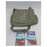 Dragon Fly Canvas Messenger Bag 2 NIP See Info