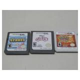 Three Nintendo 3DS Game Cartridges