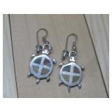 S.S. Lakota Medicine Wheel Earrings Hallmarked