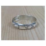 VTG Sterling Silver Animal Band Ring Hallmarked