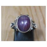 S.S. Ruby Cabochon Ring Hallmarked