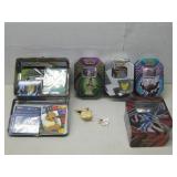 Pokemon Collector Tins Lunch Box W/Pokemon Cards