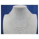 Two Sterling Silver Necklaces