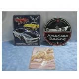 American Racing Metal Sign, Corvette Metal Sign