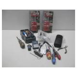 NIP Two .5' Pipe Clamps W/Assorted Tools & More