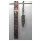 Vtg African Yoruba Beaded Wall Hanging See Info