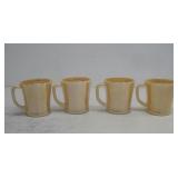 Four Vtg Fire King Coffee Mugs
