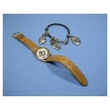 Tasmanian Devil Watch & Charm Bracelet See Info