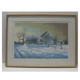 Robert W. Addison 'Winter's Light' Print See Info