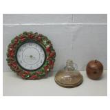 MCM Half Bottle Terrarium Chili Pepper Clock See