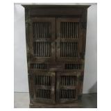 Vtg Wooden 4-Door Cabinet 31' x 71' x 24' See