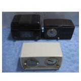 2 Vtg General Electric Tube Radio & AM Radio