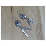 SterlingSilver Purple Mohave Concho Feather See In