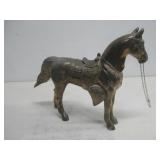 Large Cast Metal Vtg Western Horse 11'